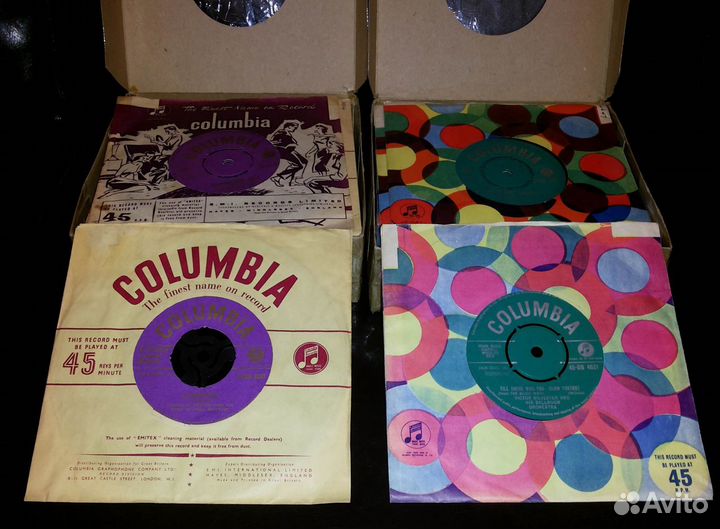 Танцевальная музыка, грампластинки 45 об/мин