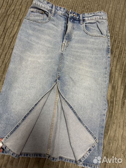 Джинсовая юбка zara M