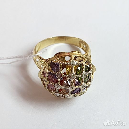 Комплект золотой с фианитами