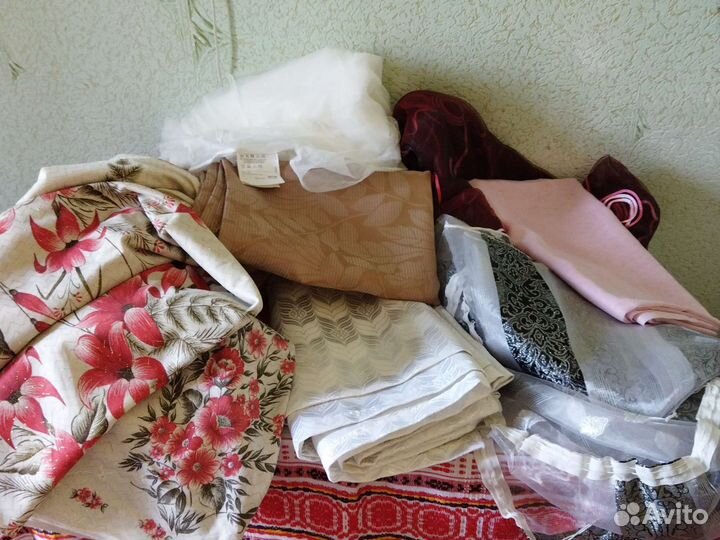 Шторы, тюль новые и бу