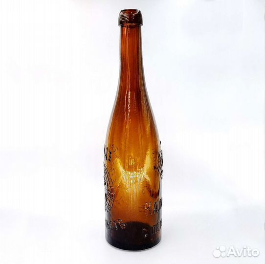 Старинная пивная бутылка Калинкинъ С.Петербургъ