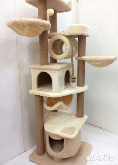 Милый комплекс многоуровневый с большими домиками.высота 190 см (Арт-0058) с гарантией