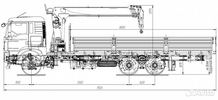 Бортовой грузовик Велмаш-С на Howo T5G с КМУ Soosan, 2024