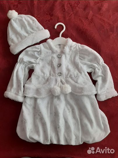 Новогодний костюм для девочки (Снегурочка)