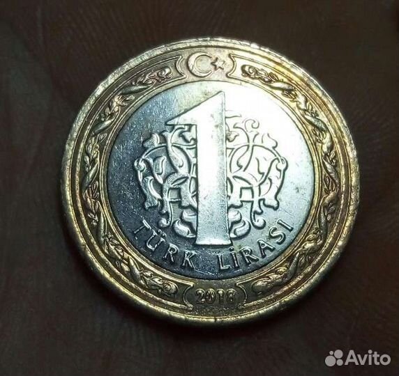 Монеты 1 лира и 25 куруш Турция