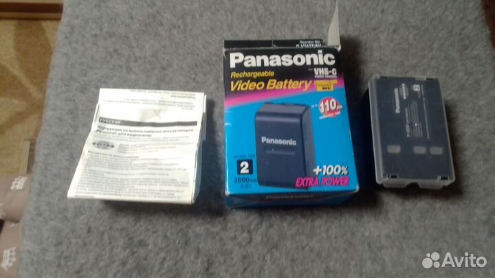 Адаптер батарея аккумулятор P-V212 для камер VHS-C