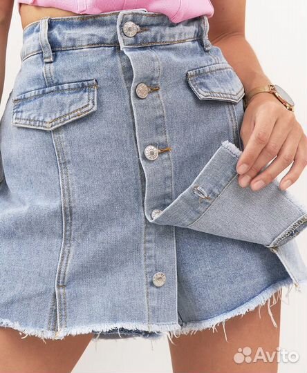 Новые джинсовые шорты/юбка