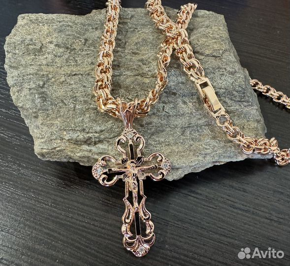 Цепочка и крестик