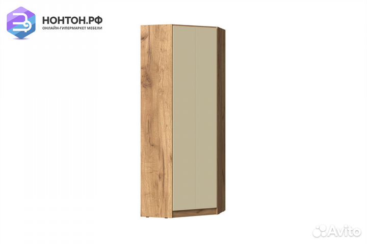 Шкаф угловой Челси Color слоновая кость / дуб краф