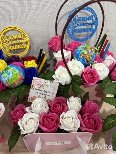 Букет из мыльных роз