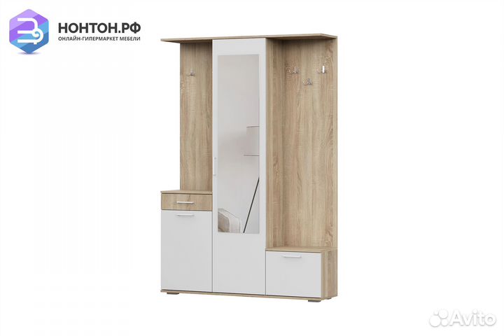 Прихожая Дюна дуб сонома / белый