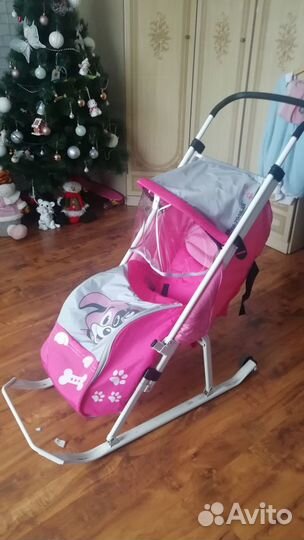 Детские санки с колесами