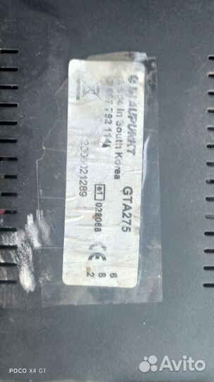 Усилитель blaupunkt gta 275