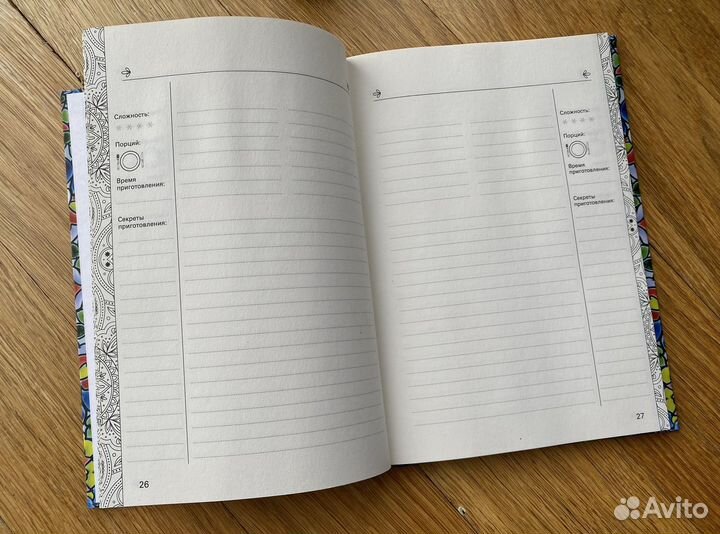 Книга для записи кулинарных рецептов