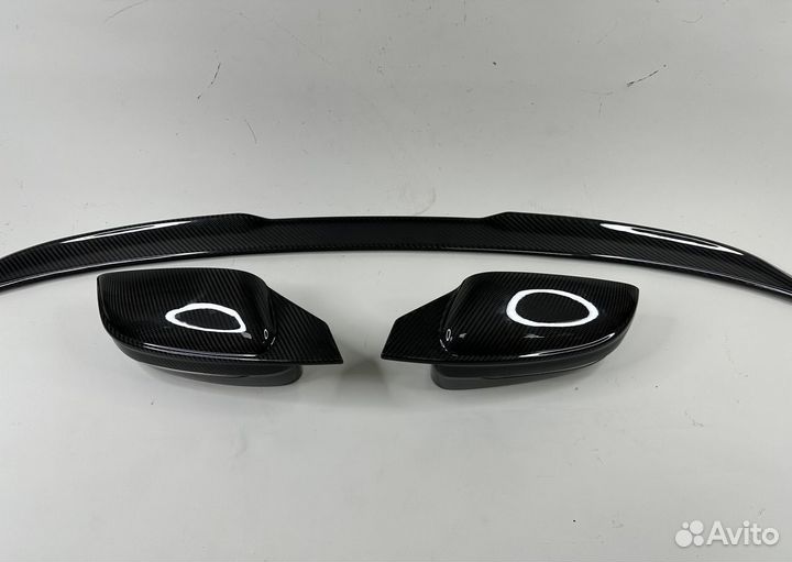 Спойлер накладки на зеркала BMW G22 G23 G26 карбон