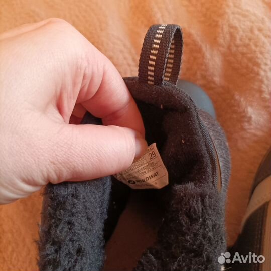 Лыжные ботинки детские р 30