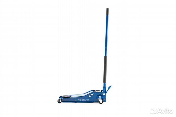 Домкрат подкатной 3т. с педалью 75-505 мм rossvik