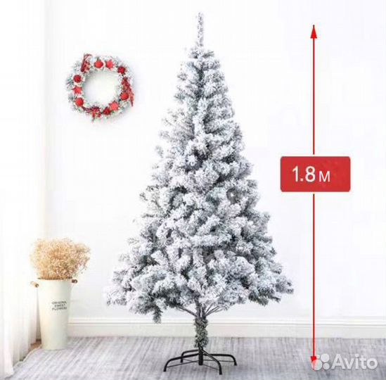 Елка искусственная заснеженная 150см и 180см