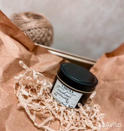 Ароматическая свеча ручной работы