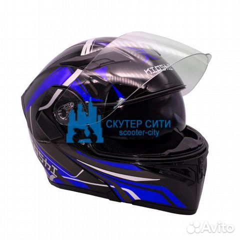 Шлем модуляр kioshi Tourist 902 Синий L (Арт.10228