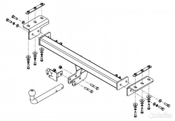 Фаркоп для Chery Tiggo 7 Pro, Автос