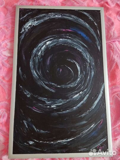 Картина в рамке 50х80, акрил. Кротовая Нора