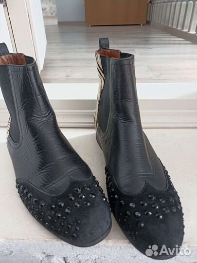Ботинки челси женские 38 натуральная кожа
