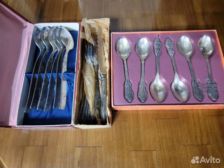 Набор столовых приборов Мельхиор СССР