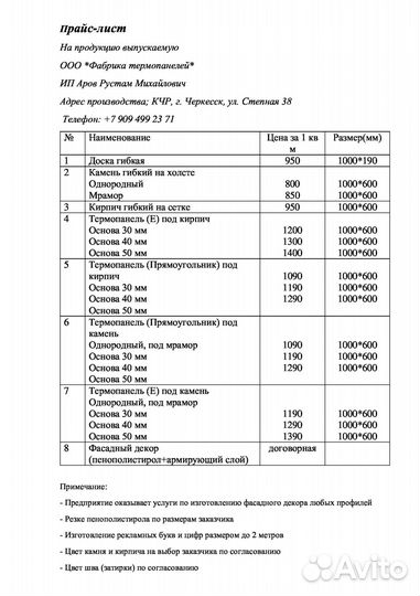 Фасадные термопанели