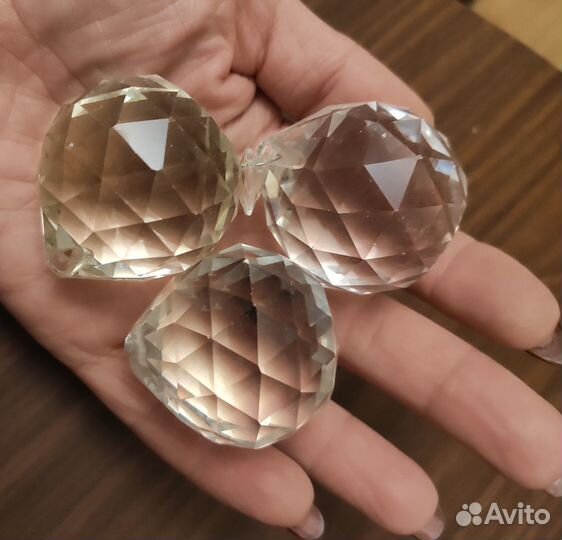 Шарики хрустальные от Отечественной люстры,ссср