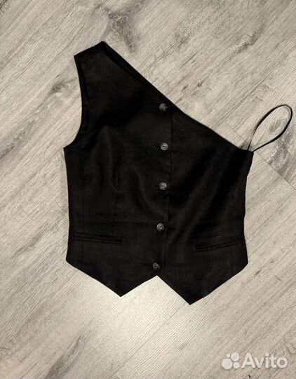 Жилет лен self made