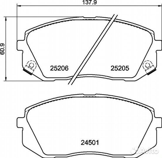 NP6034 колодки дисковые передние Hyundai ix35