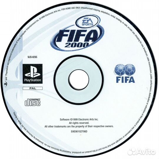 FIFA 2000 & RRR PS1 PAL