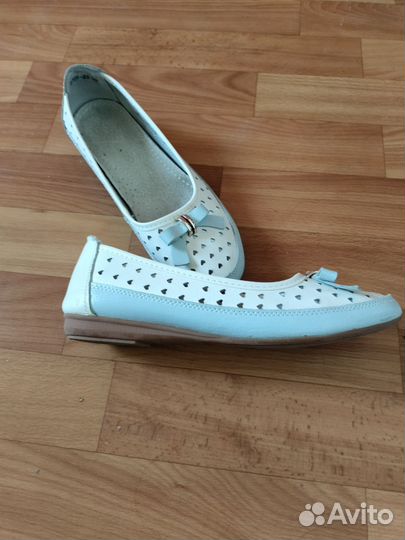 Балетки натуральная кожа 37