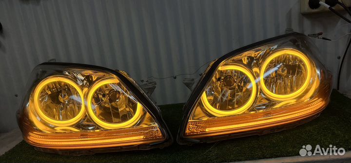 Toyota mark 2 110 фары тюн рест дорес