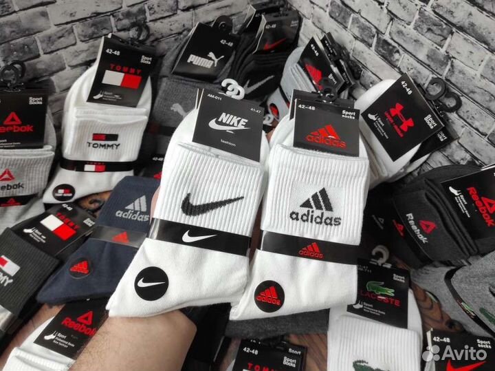 Носки Nike Adidas Reebok Puma мужские