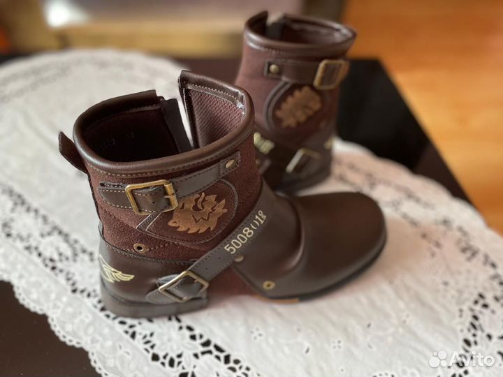 Байкерские ботинки 43