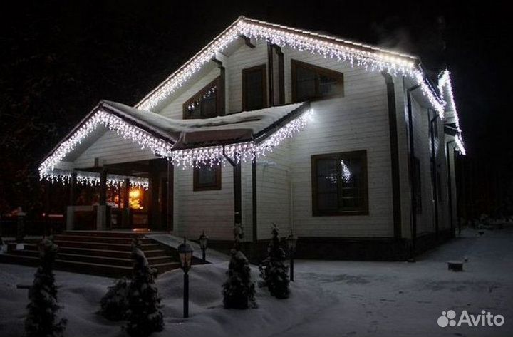 Гирлянда уличная бахрома