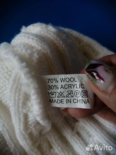 Шапка однослойная вязка Весна