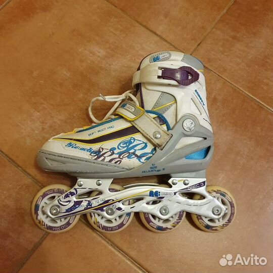 Роликовые коньки Reaction раздвижные 31-36