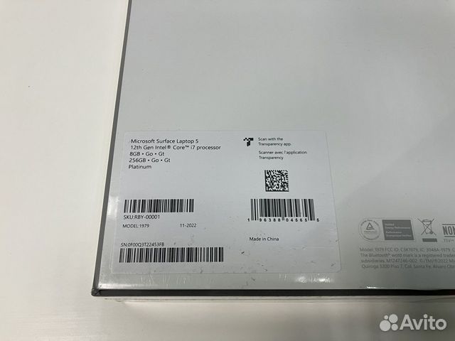 Новый Microsoft Surface Laptop 5 15 i7 8GB 256GB объявление продам