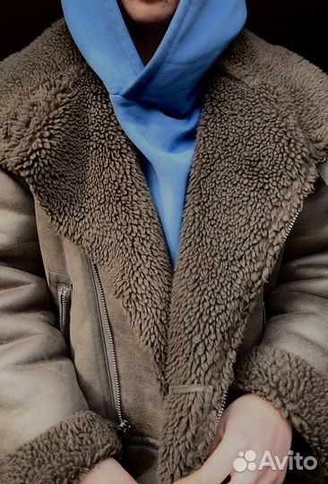 Дубленка авиатор женская