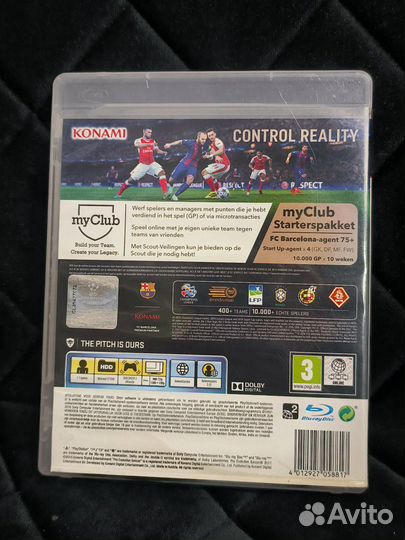 Диск с игрой PES 2017 для PS3