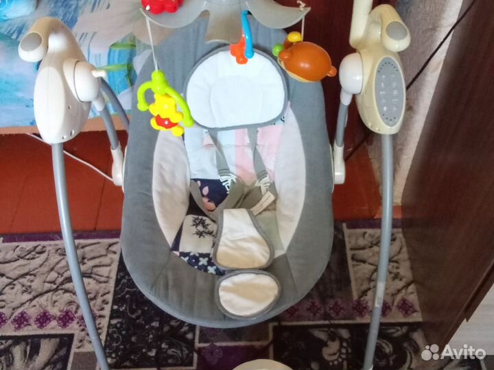 Детские электронные качели для новорожденных