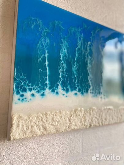 Картина из эпоксидной смолы море
