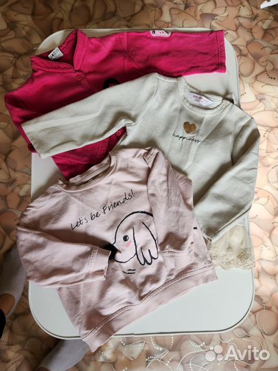 Большой пакет вещей на девочку 86 размер
