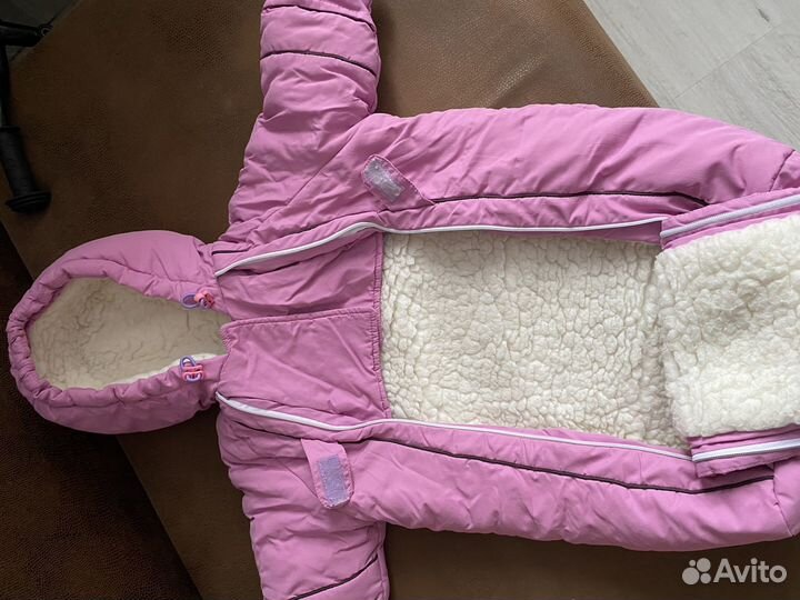 Зимний конверт в коляску на овчине