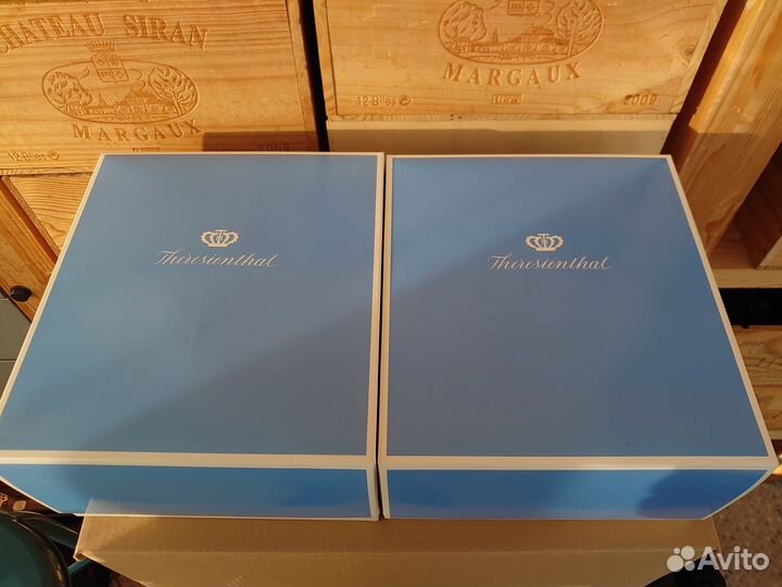 Набор хрустальной посуды Theresienthal (охота)