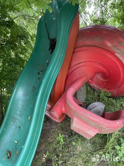 Детская горка пластиковая бу