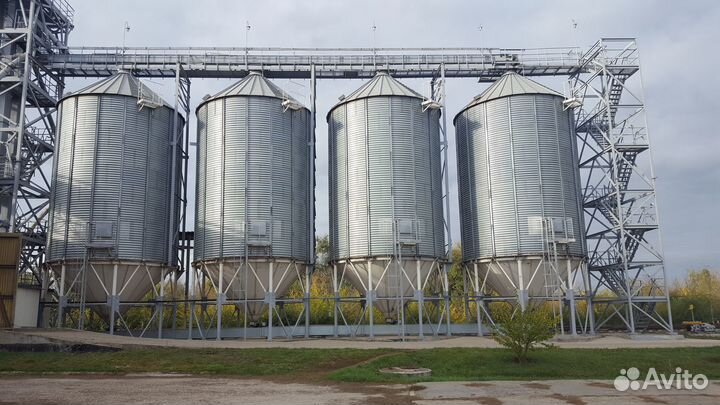 Конусный силос для хранения зерна